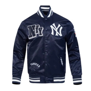 NY Yankees Best of Classic Rib Satin Jacket