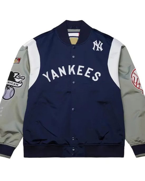 NY Yankees Cooperstown Team Origins Satin Jacket NY Yankees Cooperstown Team Origins Satin Jacket