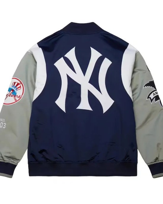 NY Yankees Cooperstown Team Origins Satin Jacket NY Yankees Cooperstown Team Origins Satin Jacket