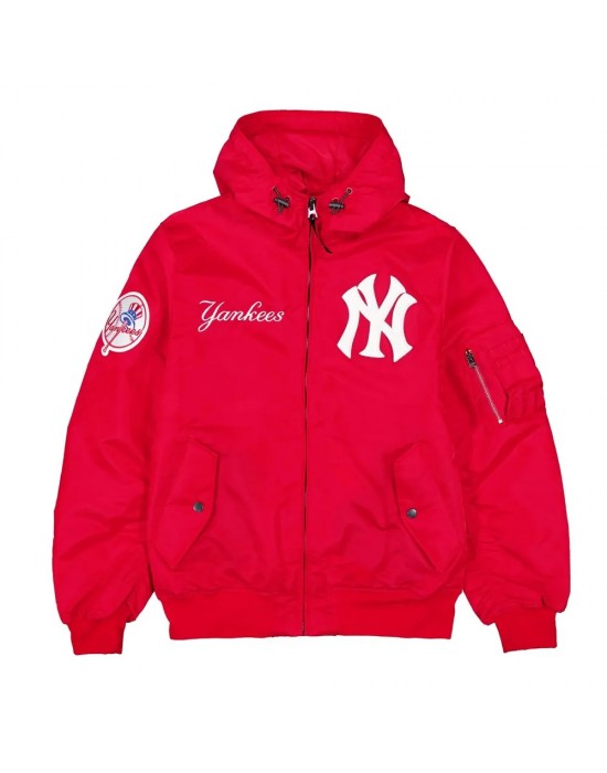 NY Yankees Historic L-2B Hooded Bomber Jacket