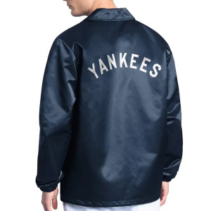 NY Yankees Point Man Coaches Navy Jacket