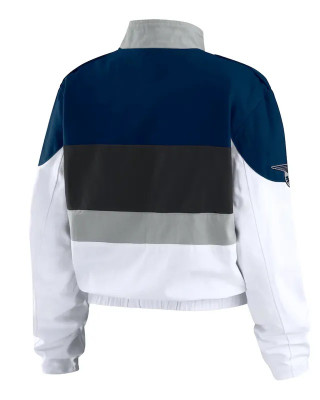 NY Yankees Racing Navy/White Full-Zip Jacket