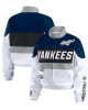 NY Yankees Racing Navy/White Full-Zip Jacket