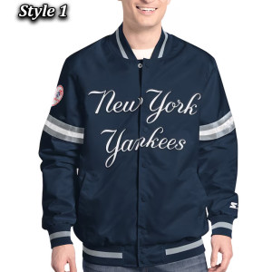 NY Yankees Varsity Scout Satin Jacket