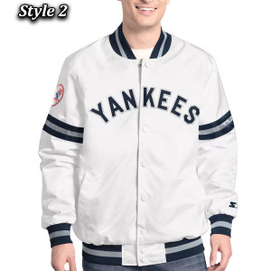 NY Yankees Varsity Scout Satin Jacket