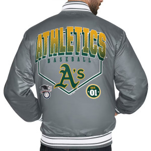 Oakland Athletics Home Plate Printed Graphic Jacket