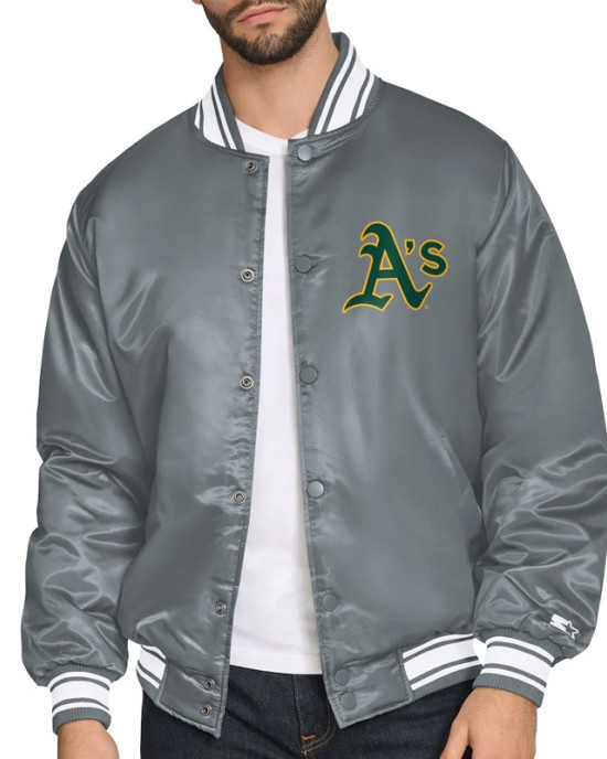 Oakland Athletics Home Plate Printed Graphic Jacket