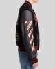 Off-White x AC Milan 125th Anniversary Black Varsity Jacket Off-White x AC Milan 125th Anniversary Black Varsity Jacket
