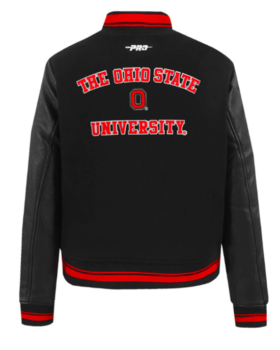 Ohio State University Red Classic varsity jacket Ohio State University Red Classic varsity jacket