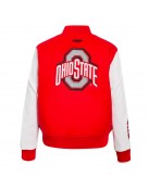 Ohio State University Red Classic varsity jacket