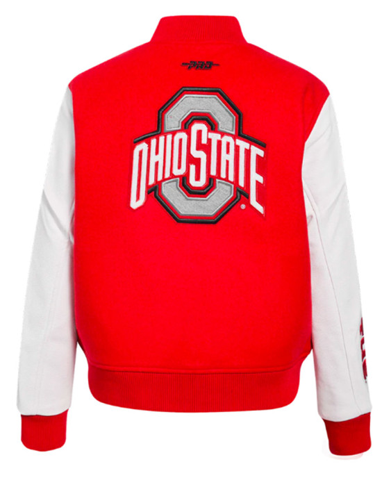 Ohio State University Red Classic varsity jacket Ohio State University Red Classic varsity jacket
