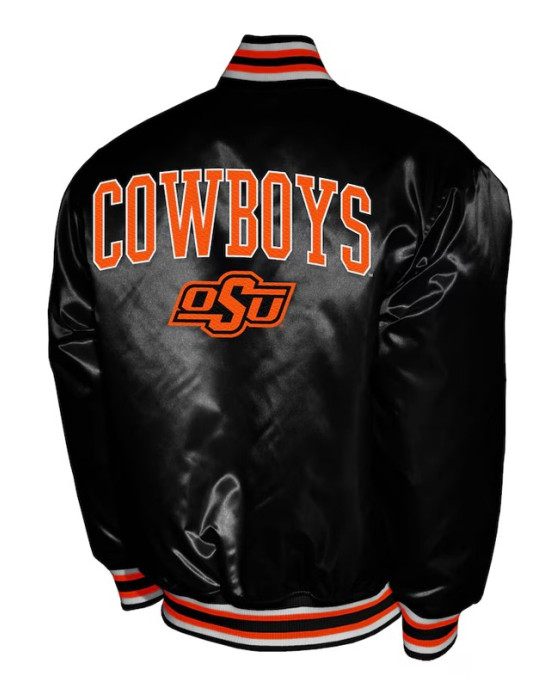 Oklahoma State Cowboys Club Satin Jacket