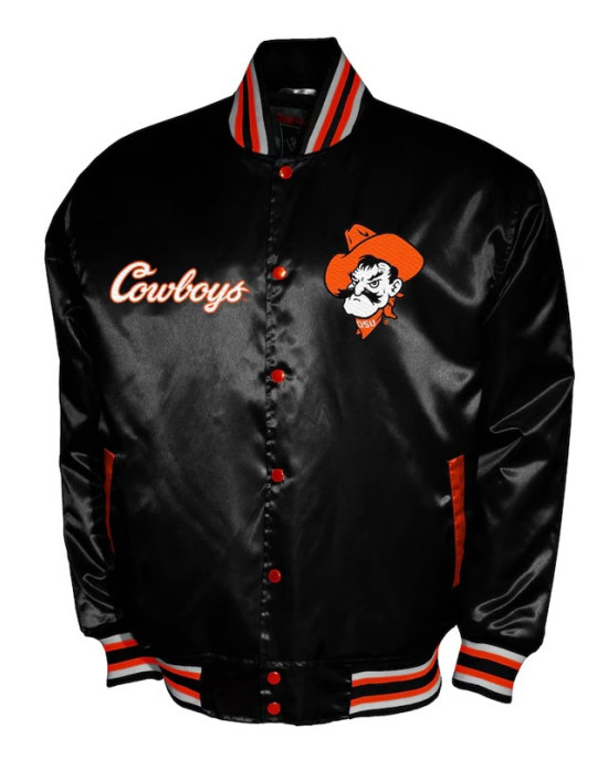 Oklahoma State Cowboys Club Satin Jacket
