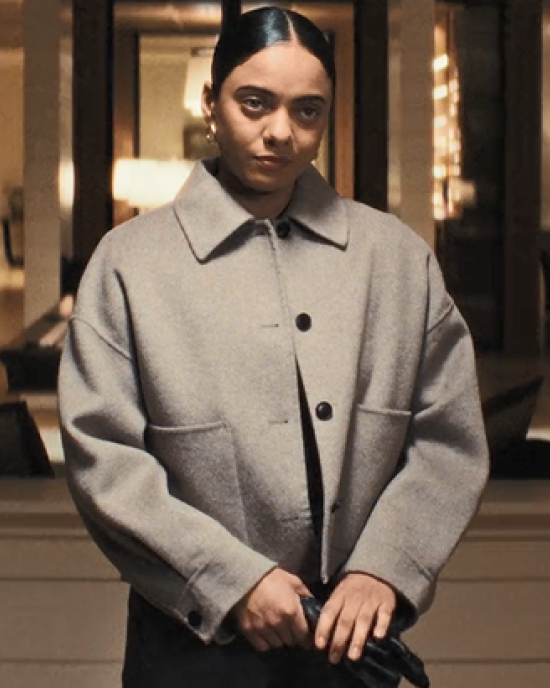 Olivia Benitez The Beast In Me Aleyse Shannon Gray Jacket