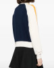 Olympo S01 Amaia Olaberria Bomber Fleece Navy and White Jacket