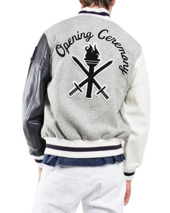 Opening Ceremony Jessica Alba Wool Varsity Jacket Opening Ceremony Jessica Alba Wool Varsity Jacket