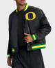 Oregon Ducks Legacy Bomber Black Full-Snap Satin Jacket