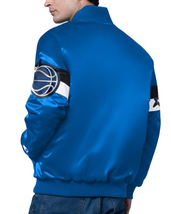 Orlando Magic Triple Option Varsity Satin Jacket