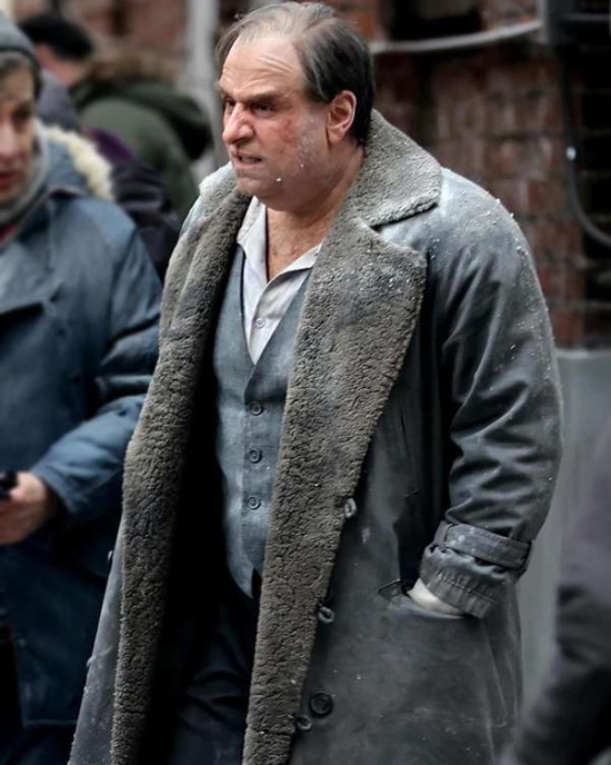 Oswald Cobblepot The Penguin Shearling Leather Coat Oswald Cobblepot The Penguin Shearling Leather Coat
