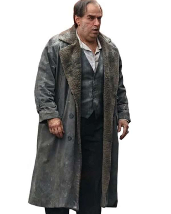 Oswald Cobblepot The Penguin Shearling Leather Coat Oswald Cobblepot The Penguin Shearling Leather Coat