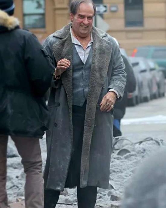 Oswald Cobblepot The Penguin Shearling Leather Coat Oswald Cobblepot The Penguin Shearling Leather Coat