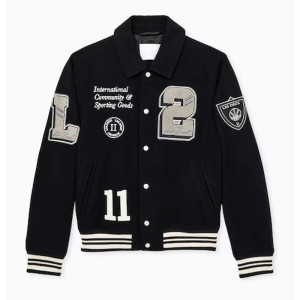 Patty Mills NYC Black Varsity Jacket
