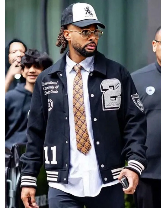 Patty Mills NYC Black Varsity Jacket