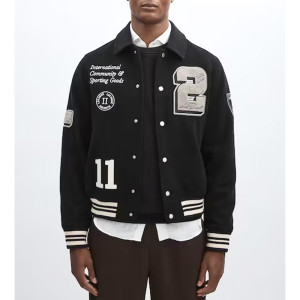 Patty Mills NYC Black Varsity Jacket