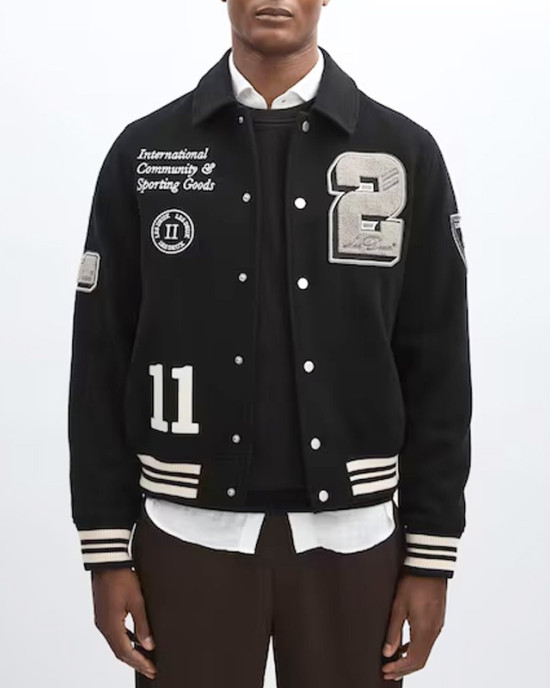 Patty Mills NYC Black Varsity Jacket