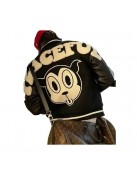 Peaceful People Black Varsity Jacket