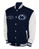Penn State Nittany Lions Fleece Navy and White Varsity Jacket