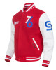 Philadelphia 76ers 2024/25 City Edition Chenille Red Varsity Jacket