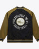 Philadelphia 76ers Black/Olive Satin Double Clutch Jacket
