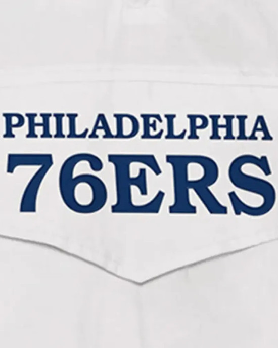 Philadelphia 76ers Breakaway White Jacket Philadelphia 76ers Breakaway White Jacket