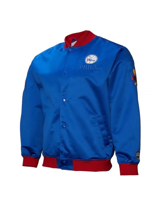 Philadelphia 76ers OG 3.0 Lightweight Royal Satin Jacket