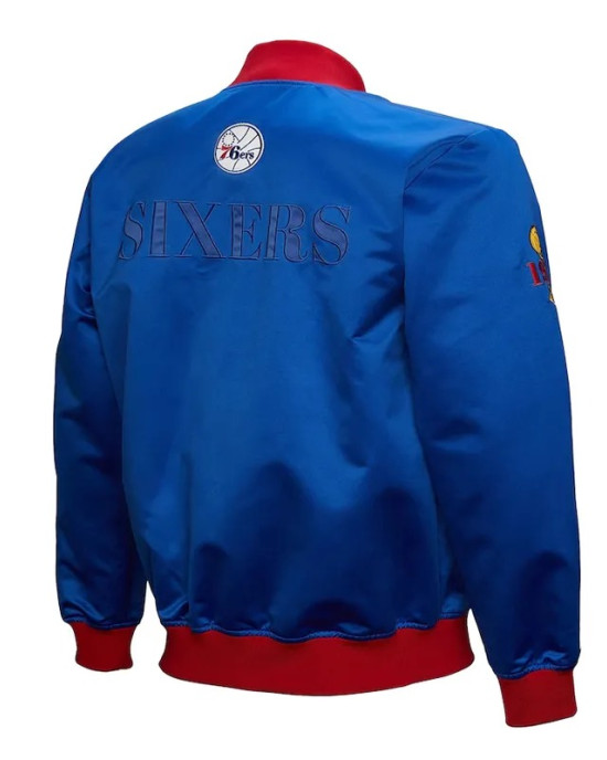 Philadelphia 76ers OG 3.0 Lightweight Royal Satin Jacket Philadelphia 76ers OG 3.0 Lightweight Royal Satin Jacket