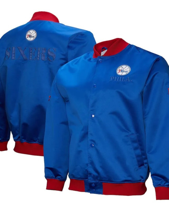 Philadelphia 76ers OG 3.0 Lightweight Royal Satin Jacket Philadelphia 76ers OG 3.0 Lightweight Royal Satin Jacket