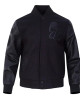Philadelphia 76ers Triple Black Varsity Jacket