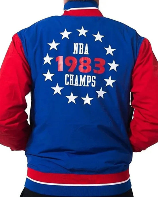 Philadelphia 76ers Warm Up Team History Jacket