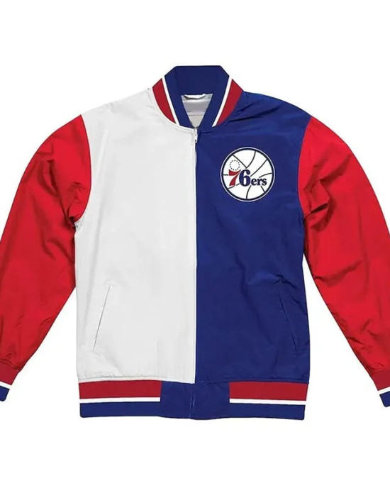 Philadelphia 76ers Warm Up Team History Jacket