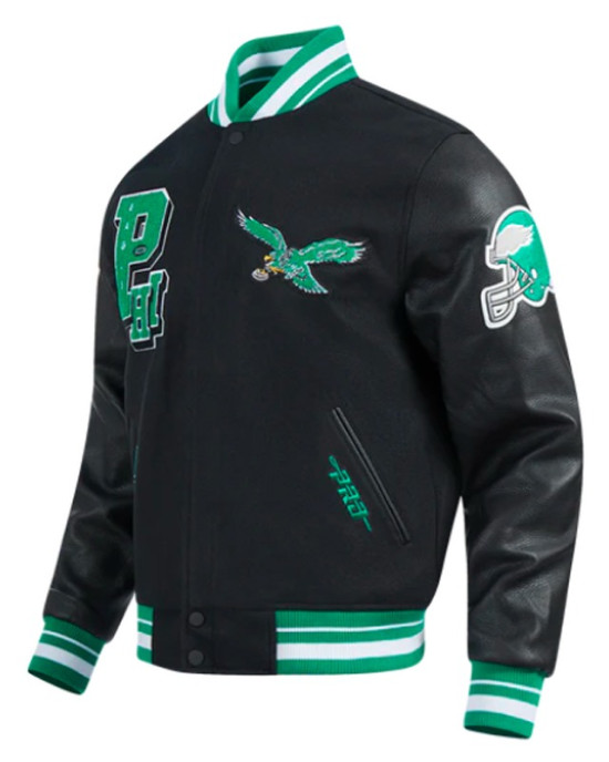 Philadelphia Eagles Best of Classic Rib Varsity Jacket
