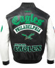 Philadelphia Eagles Best Of Men's Leather Varsity Jacket Black/White