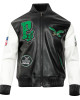 Philadelphia Eagles Best Of Men's Leather Varsity Jacket Black/White