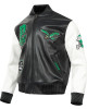 Philadelphia Eagles Best Of Men's Leather Varsity Jacket Black/White