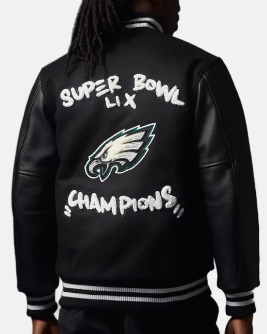 Philadelphia Eagles Bradley Cooper Varsity Jacket Philadelphia Eagles Bradley Cooper Varsity Jacket