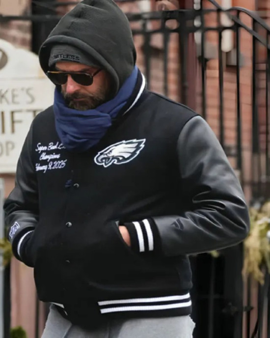 Philadelphia Eagles Bradley Cooper Varsity Jacket Philadelphia Eagles Bradley Cooper Varsity Jacket
