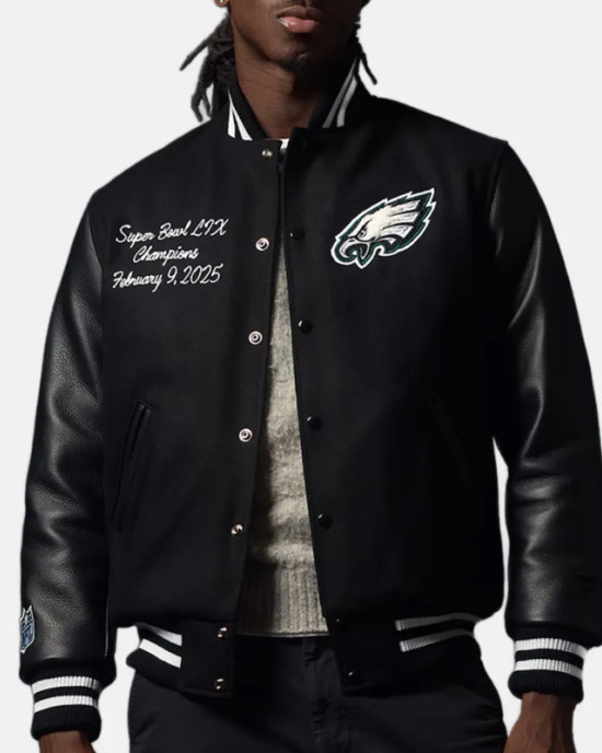 Philadelphia Eagles Bradley Cooper Varsity Jacket Philadelphia Eagles Bradley Cooper Varsity Jacket