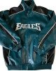 Philadelphia Eagles Green and Black Leather Jacket - Stylish NFL Fan Gear Philadelphia Eagles Green and Black Leather Jacket - Stylish NFL Fan Gear