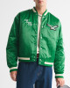 Philadelphia Eagles Green Varsity Bomber Satin Jacket