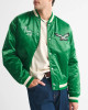 Philadelphia Eagles Green Varsity Bomber Satin Jacket